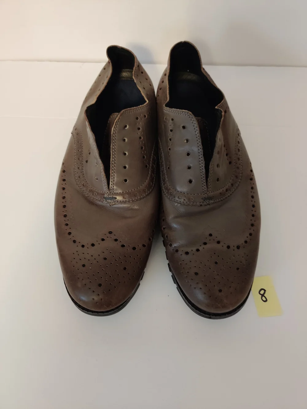 Cole Haan Brown Wingtip Dress Shoes - Classic Brogue Style 9.5